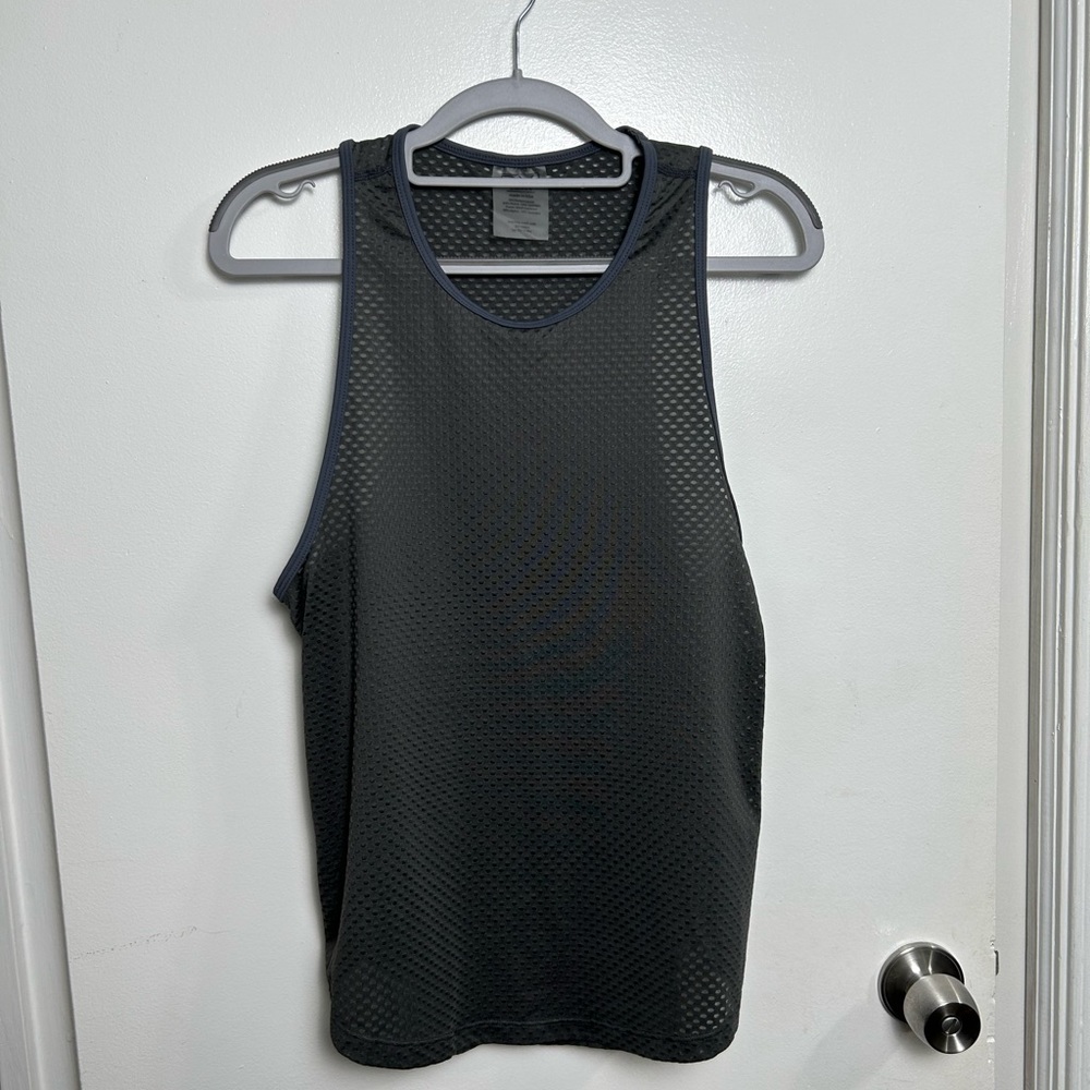DYI Mesh Grey Top